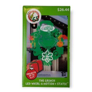 Merry Grinchmas Grinch LED Light Show Projector Whirl A Motion Outdoor Lighting